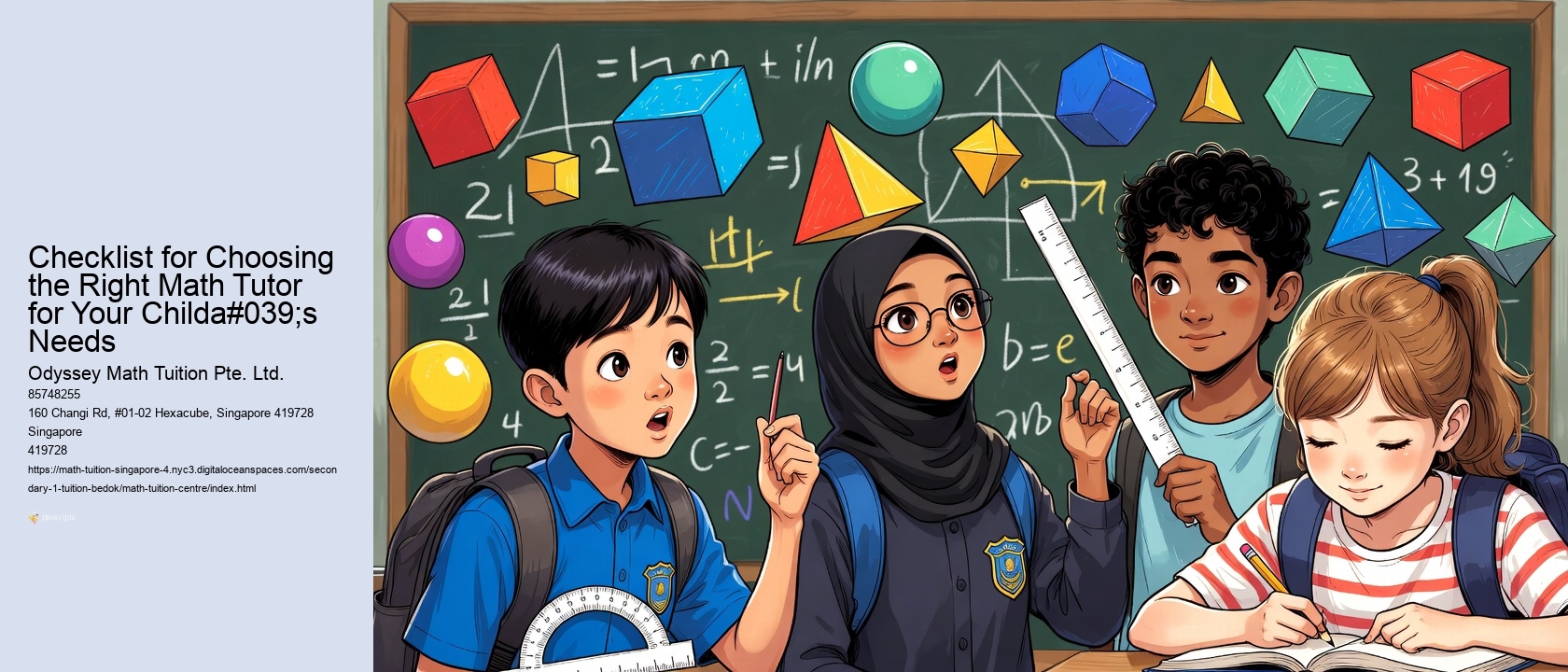 Checklist for Choosing the Right Math Tutor for Your Childa#039;s Needs